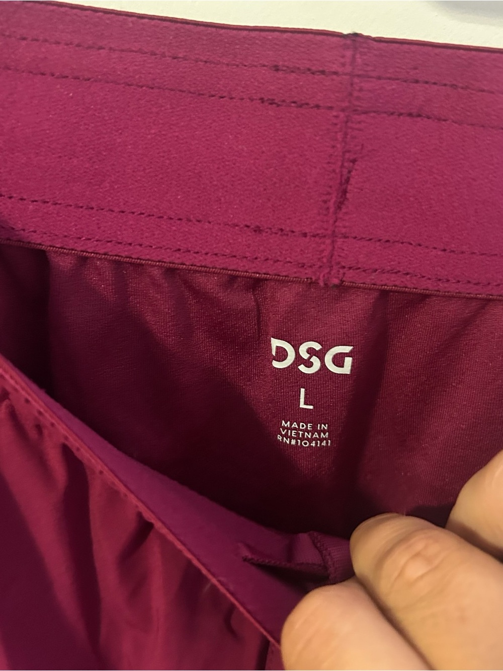 DSG Men’s Raspberry Sherbet 7” Stride Brief LinedShorts Sz L NWT - Picture 7 of 11